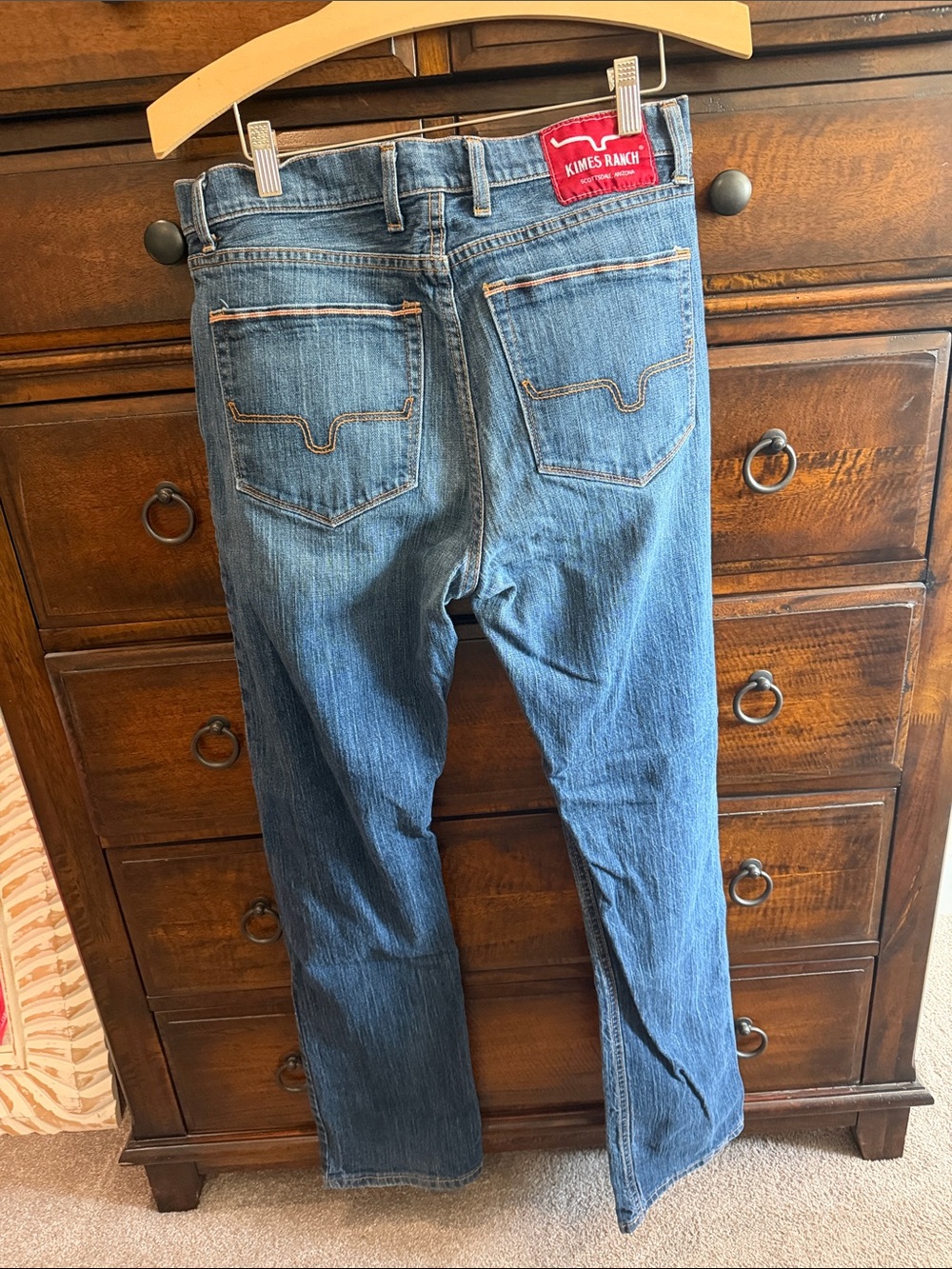 Kimes Ranch ‘Roger’ Blue Straight-Leg Men’s Jeans